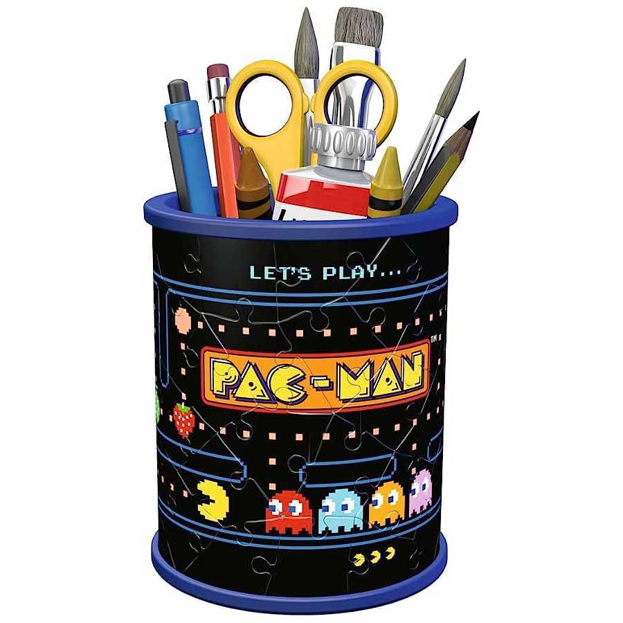 Puzzle 3D Portapenne Pacman