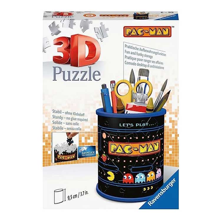 Puzzle 3D Portapenne Pacman