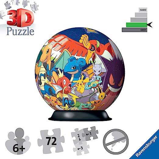 Puzzle 3D Pokemon 72 Pz