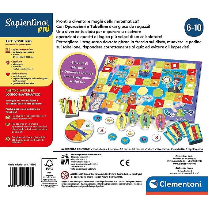 Sapientino Più - Operazioni E Tabelline