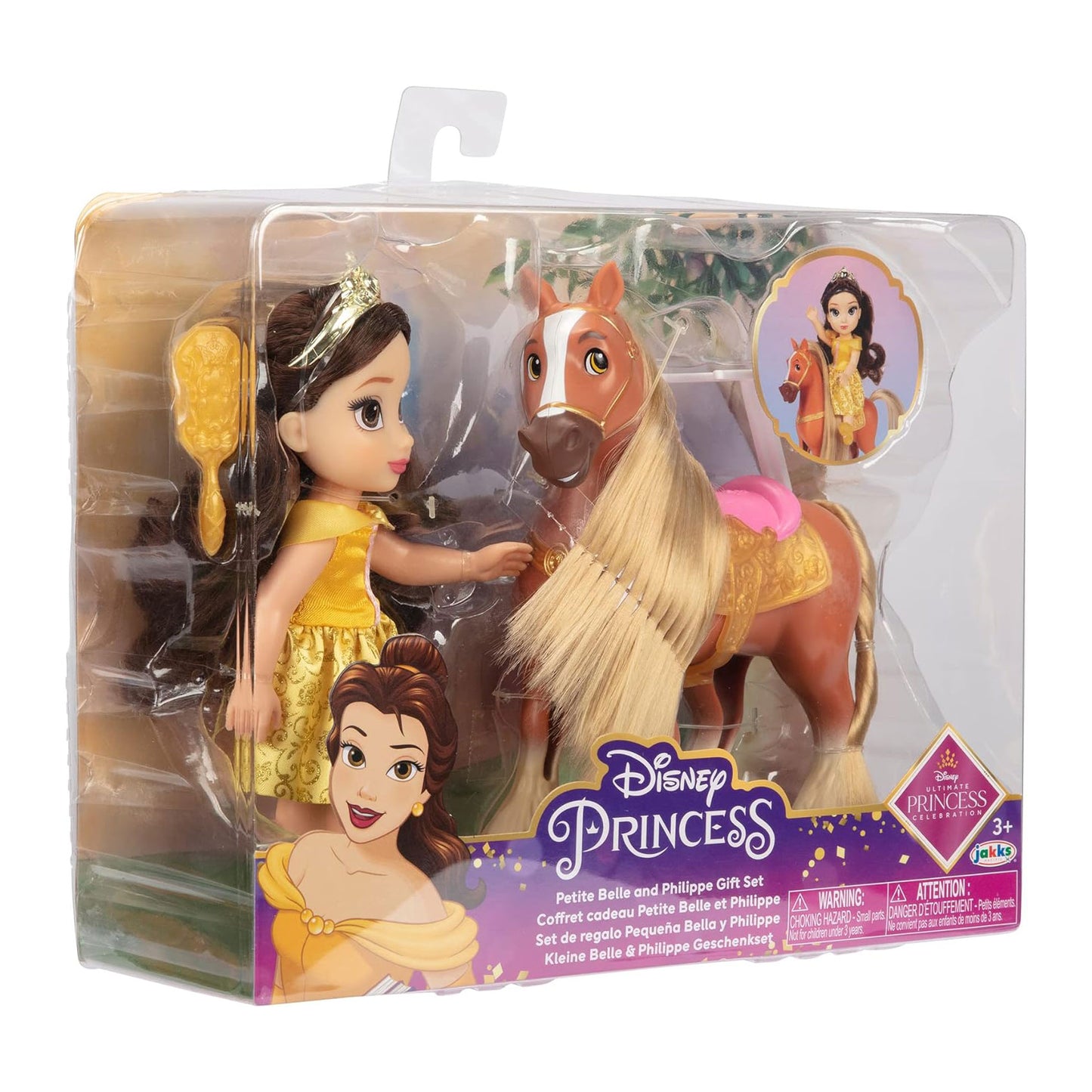 Disney Princess bambola Petite 15 cm Belle e Philippe