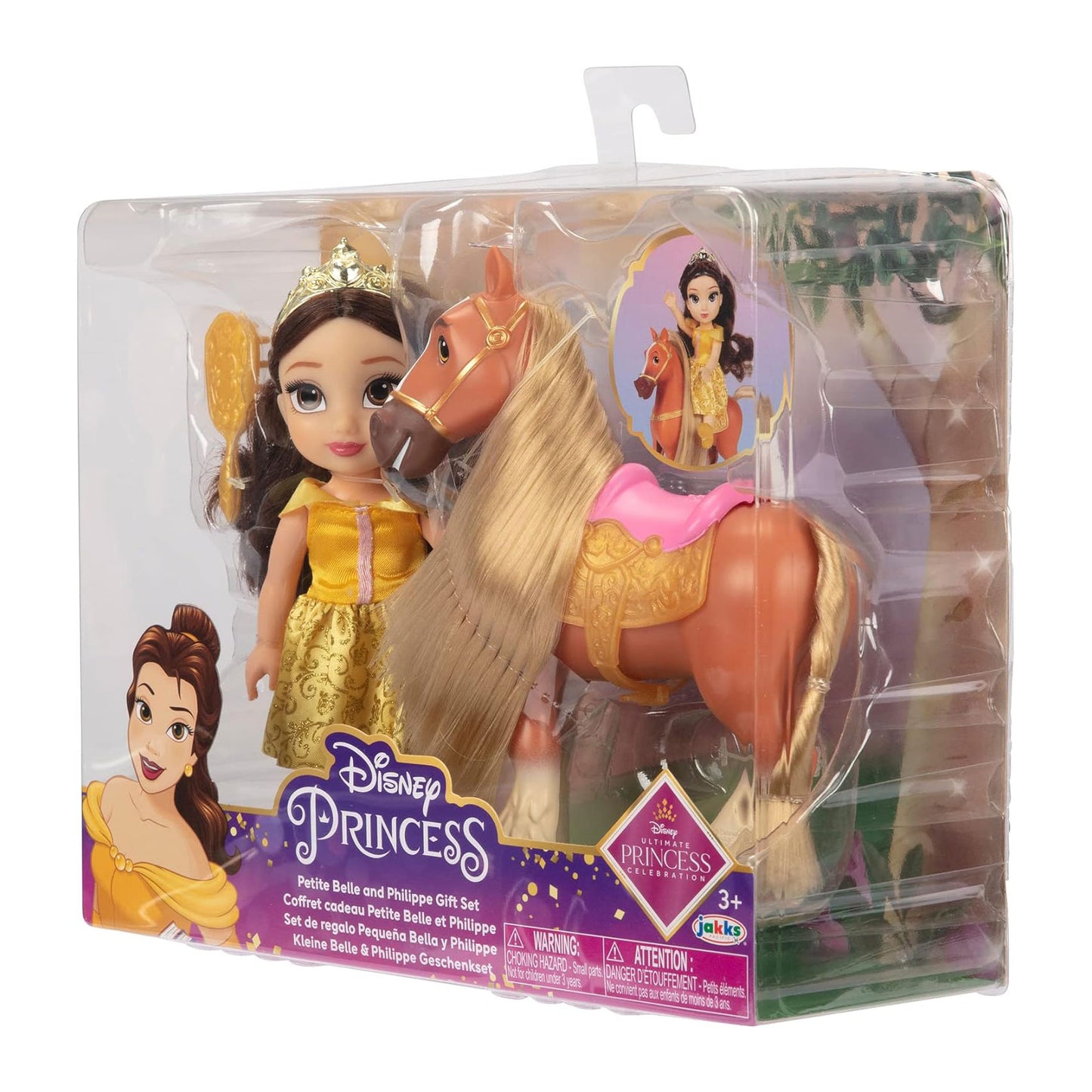 Disney Princess bambola Petite 15 cm Belle e Philippe
