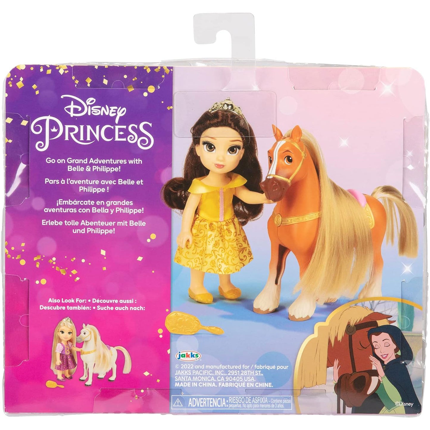 Disney Princess bambola Petite 15 cm Belle e Philippe