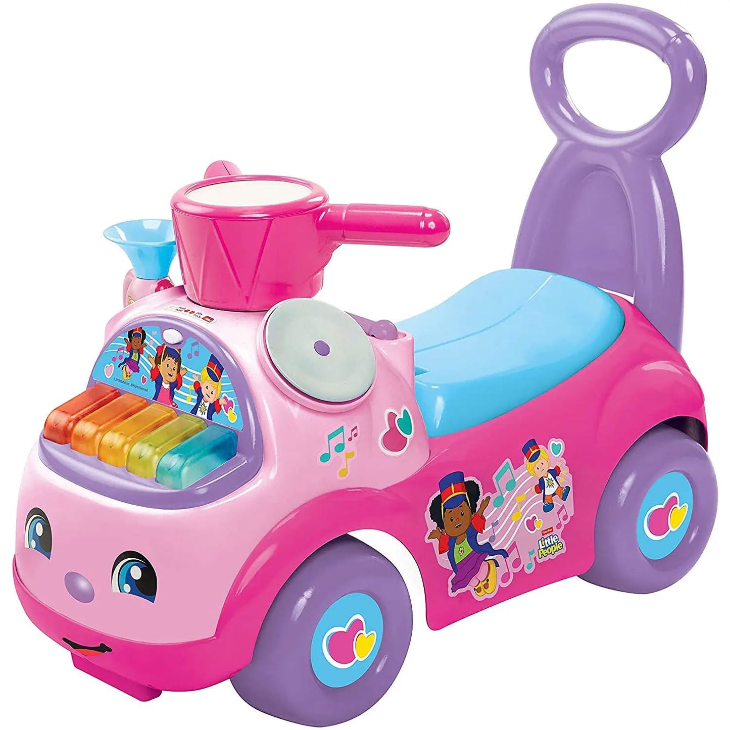 Cavalcabile Fisher Price Music Parade (Rosa)