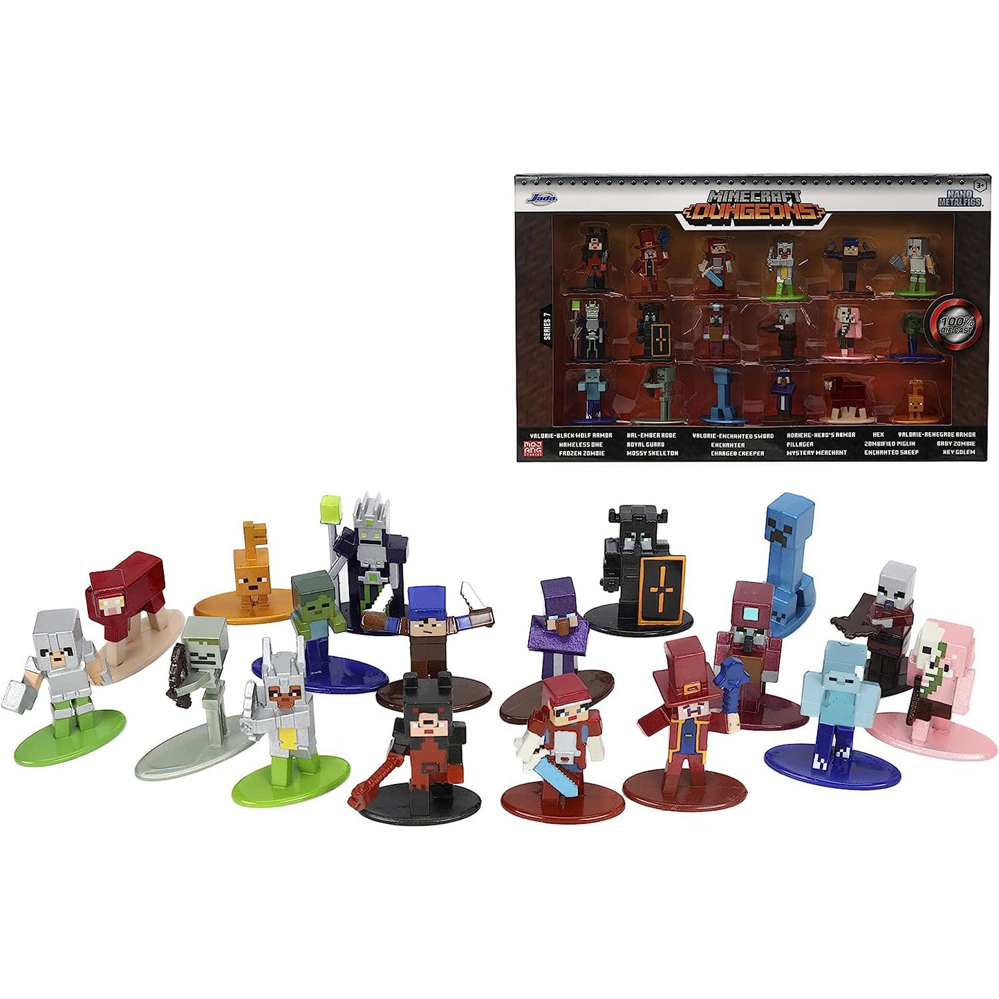 Minecraft Set 18 Personaggi In Metallo