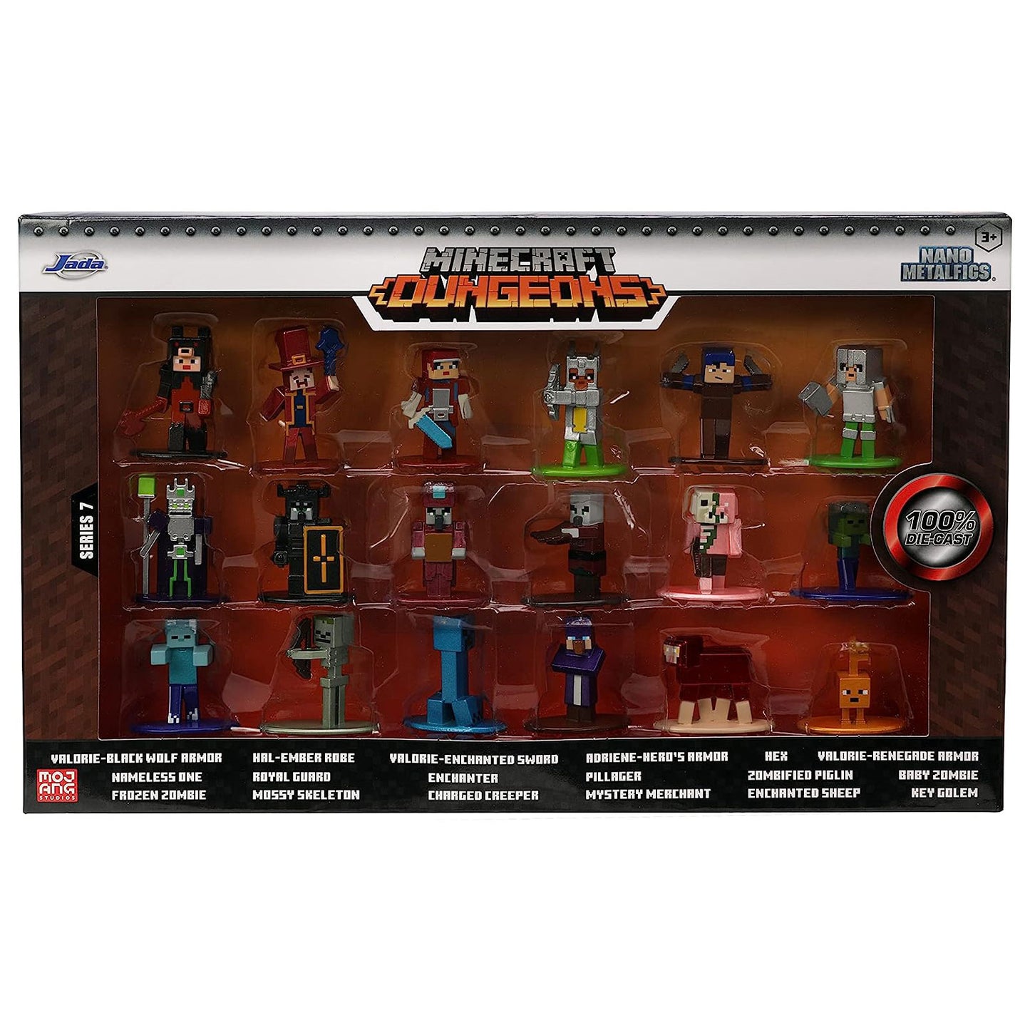 Minecraft Set 18 Personaggi In Metallo