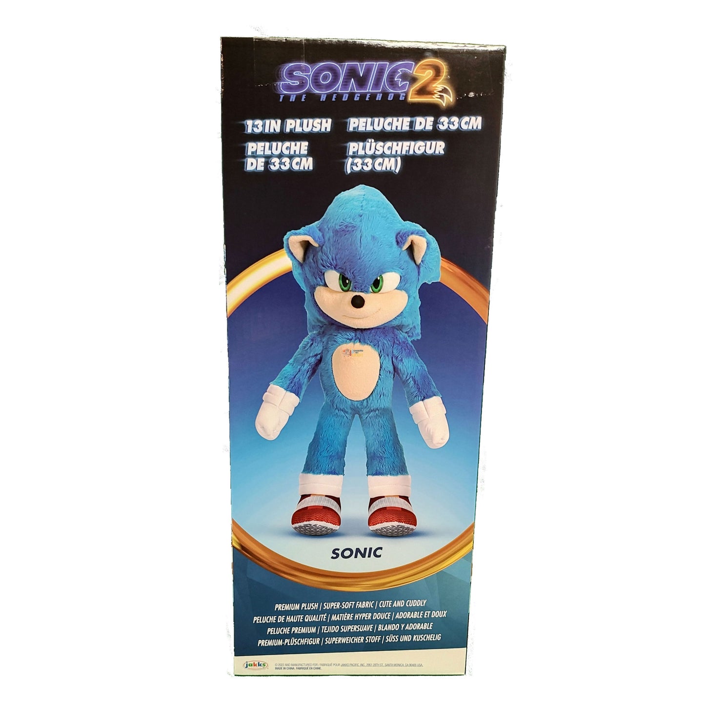 Sonic 2 Peluche 30 cm
