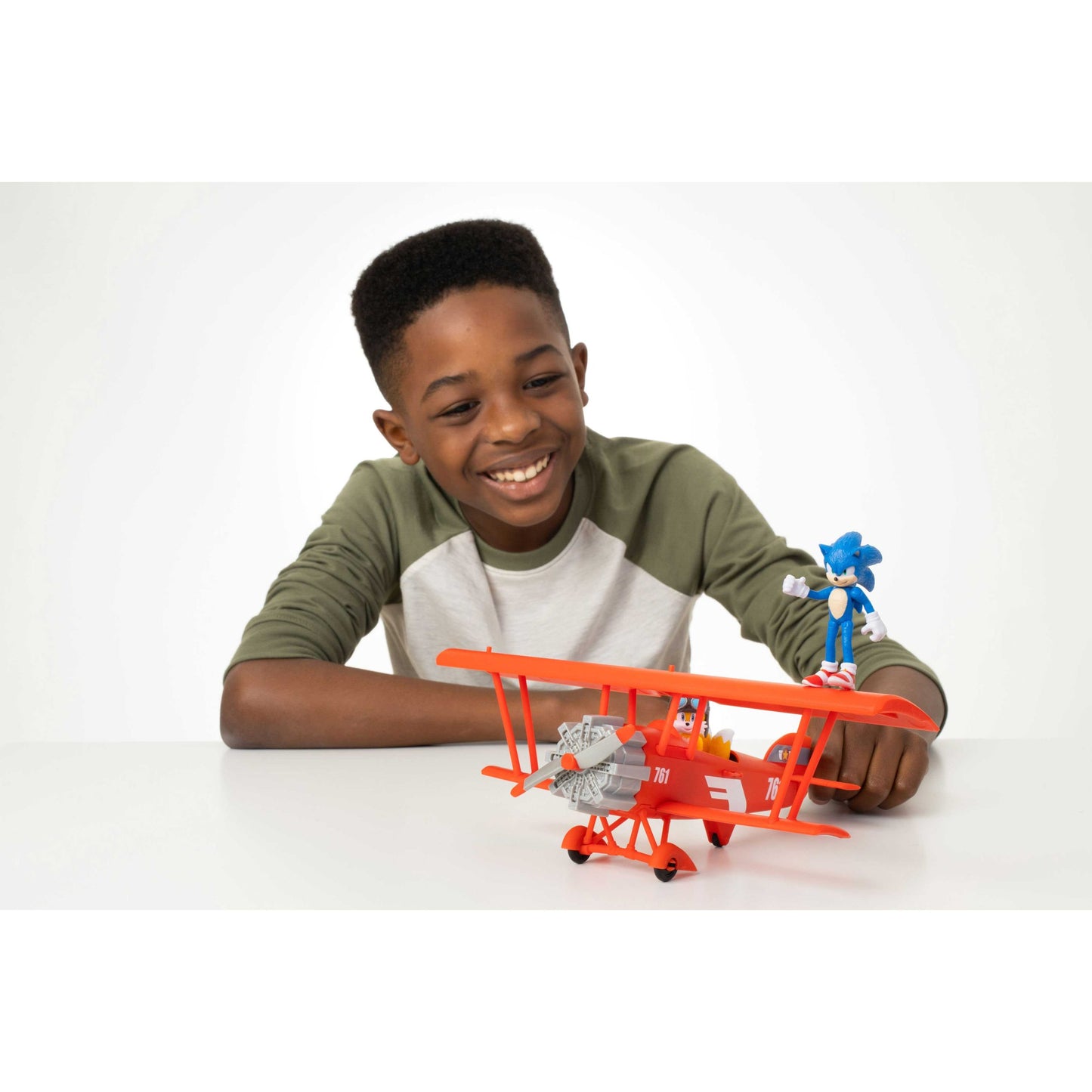 Sonic 2 playset Aereo Tornado con personaggio articolato 6 cm