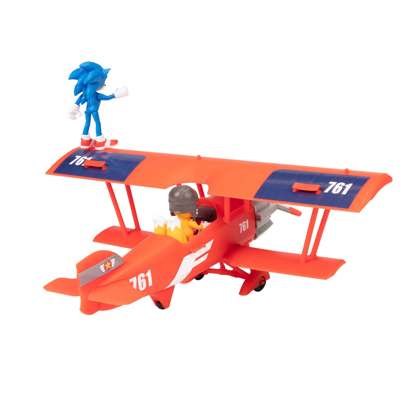 Sonic 2 playset Aereo Tornado con personaggio articolato 6 cm