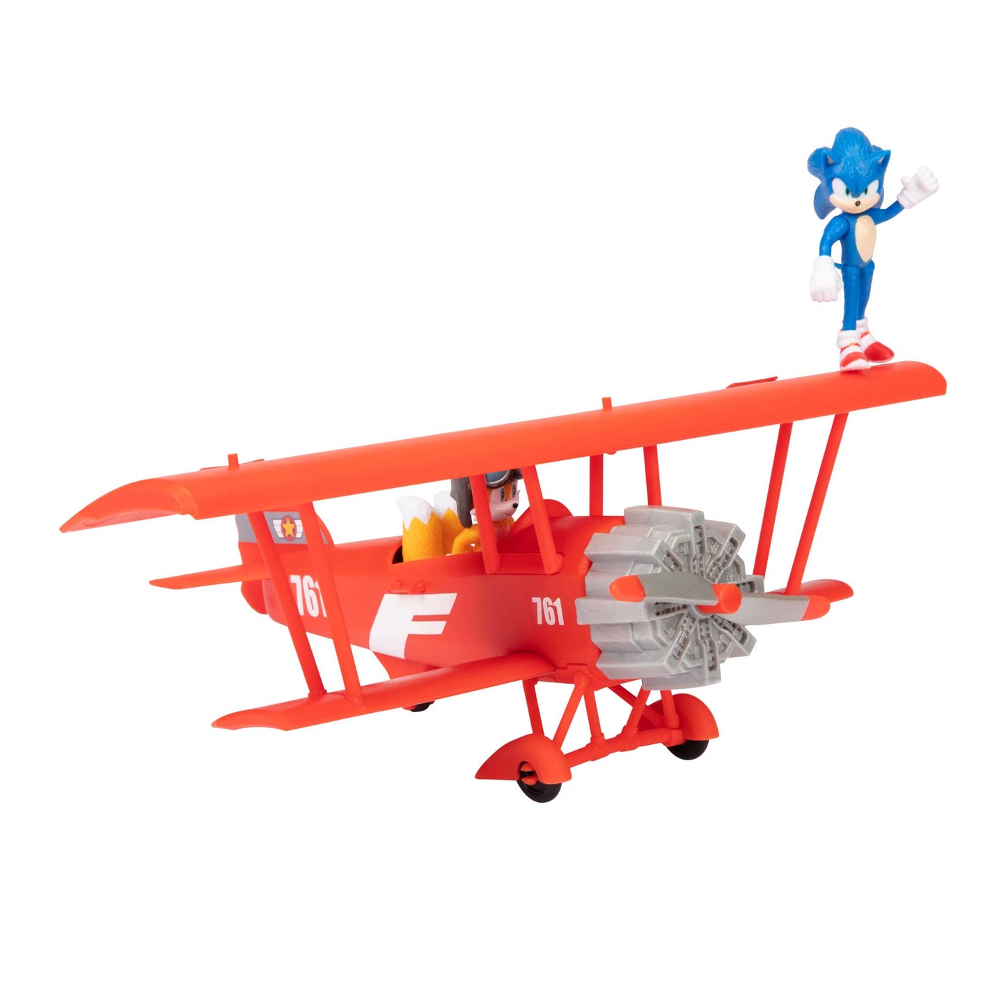Sonic 2 playset Aereo Tornado con personaggio articolato 6 cm