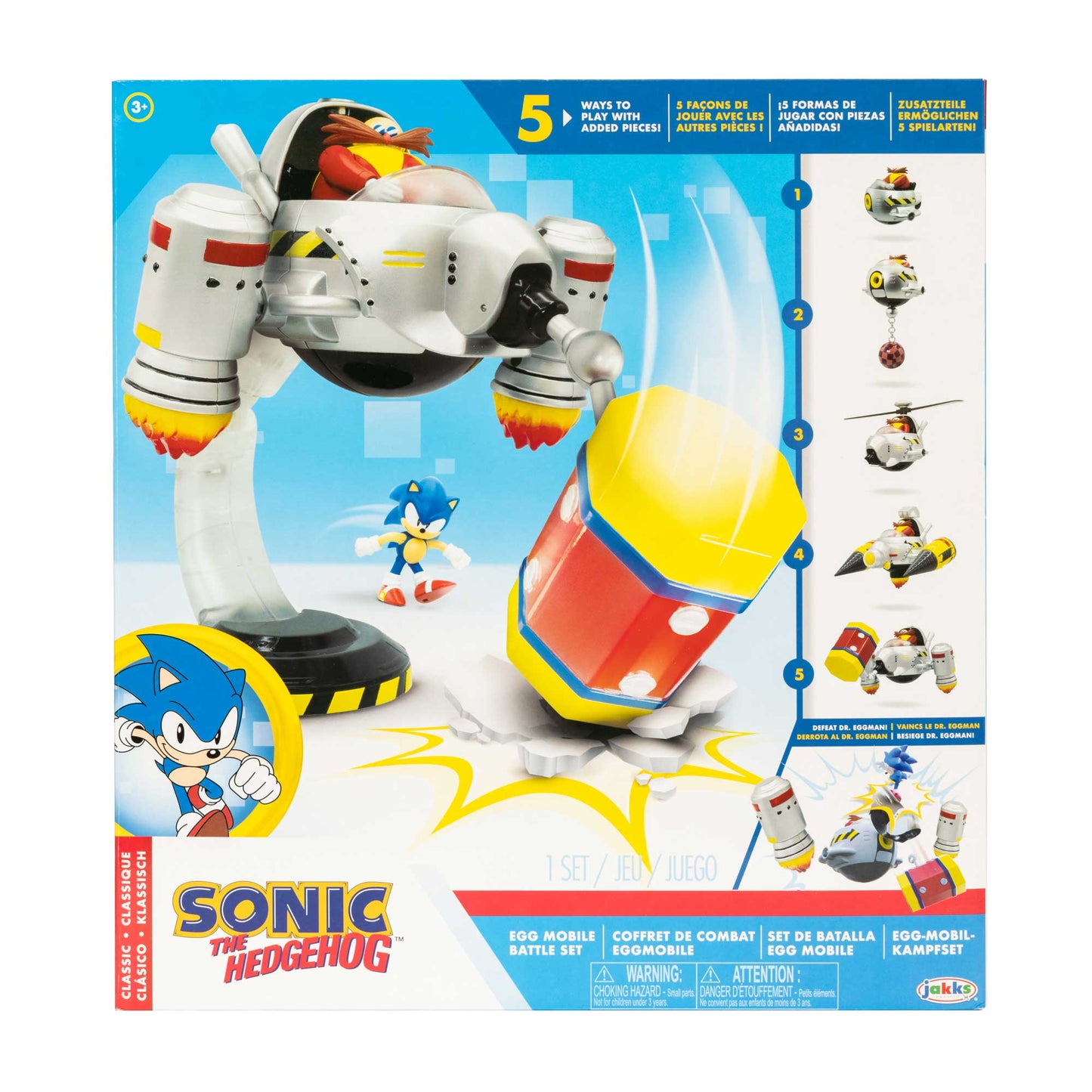 Sonic Egg Mobile Playset con personaggio articolato 6 cm