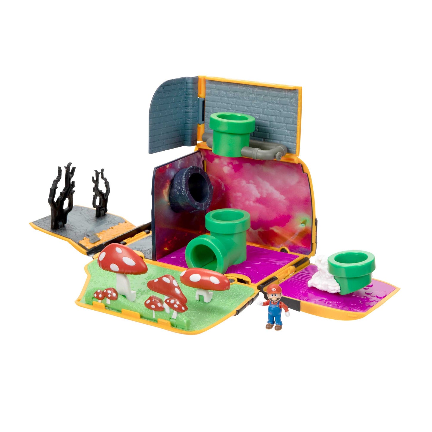 Super Mario Movie playset Mini Van con personaggi 4 cm