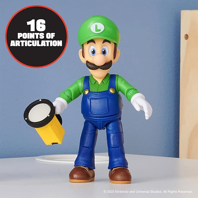 Super Mario Movie action figures 13 cm con accessorio - Luigi