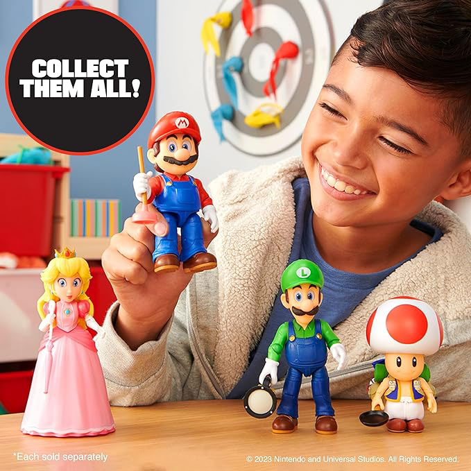 Super Mario Movie action figures 13 cm con accessorio - Peach