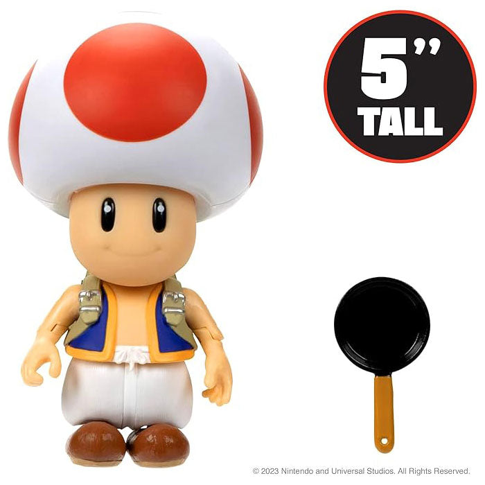Super Mario Movie action figures 13 cm con accessorio - Toad