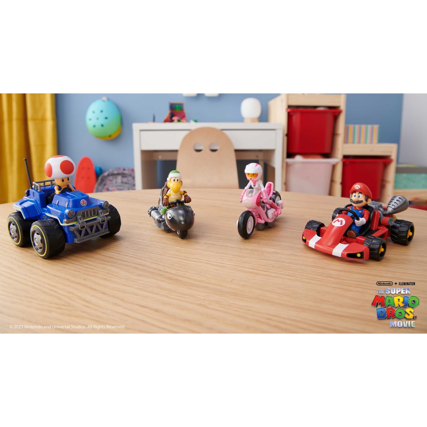 Super Mario Movie personaggi 6 cm con Kart - Mario