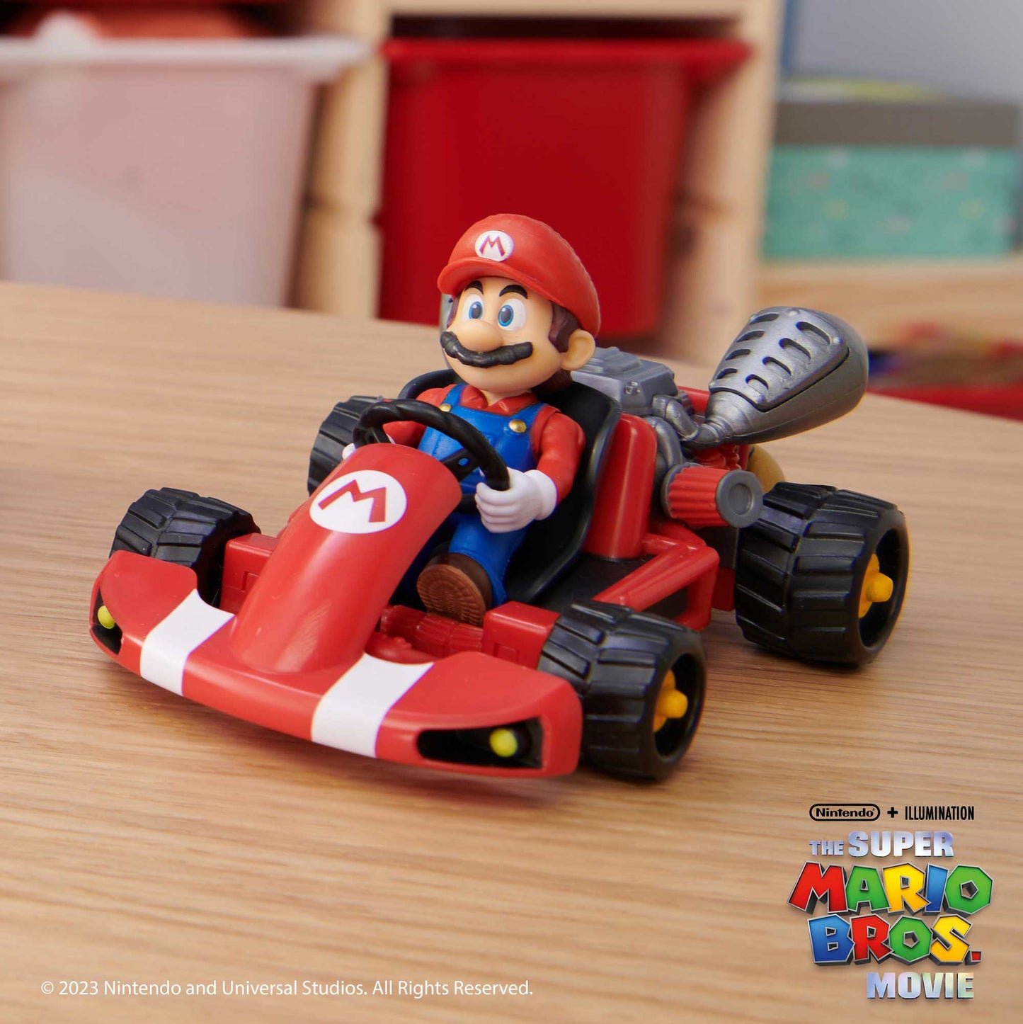 Super Mario Movie personaggi 6 cm con Kart - Mario