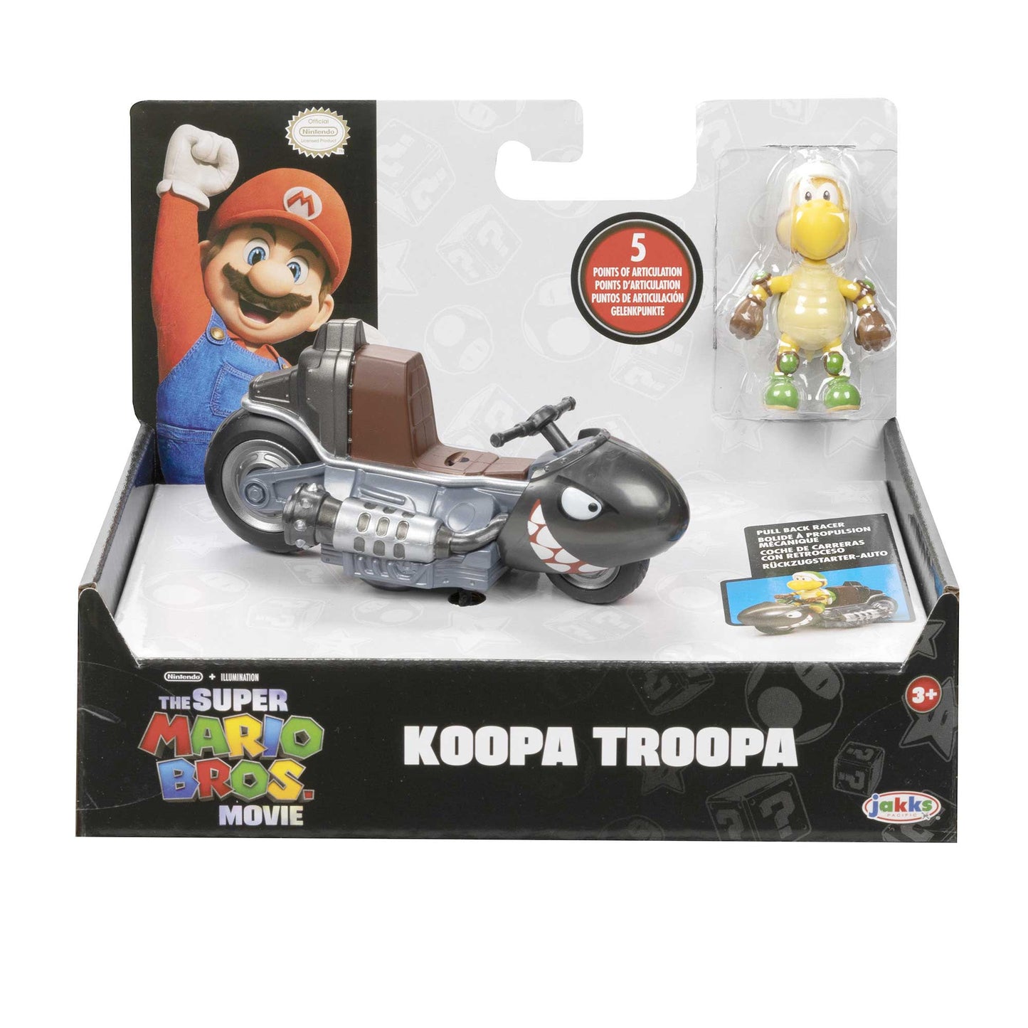 Super Mario Movie personaggi 6 cm con Kart - Koopa ParaTroopa