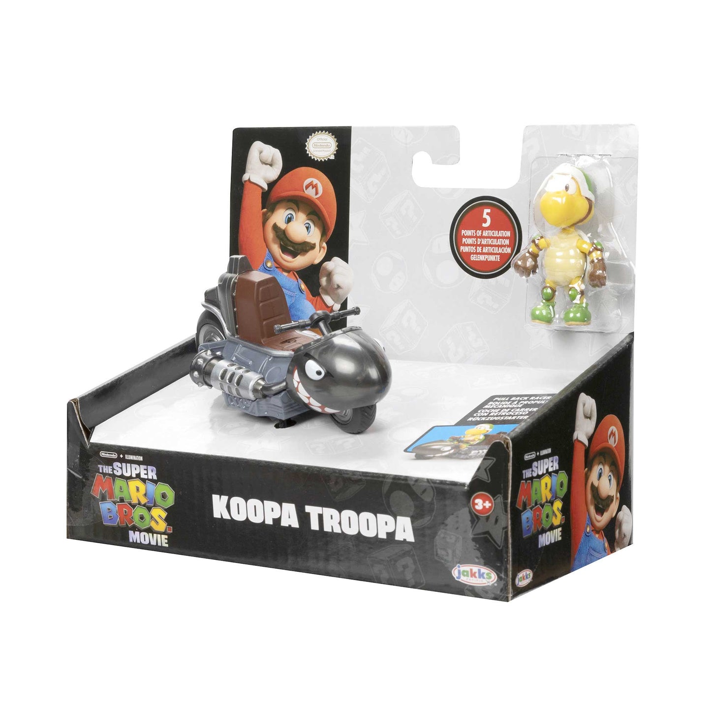 Super Mario Movie personaggi 6 cm con Kart - Koopa ParaTroopa