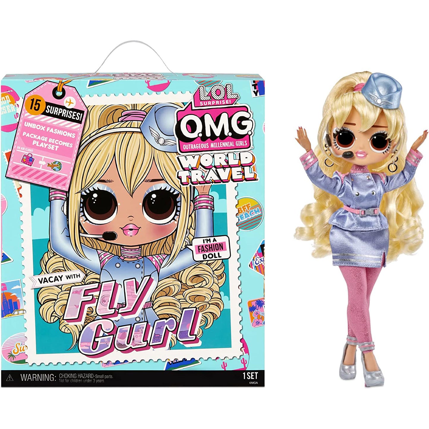 LOL Surprise OMG Travel Doll Fly Gurl