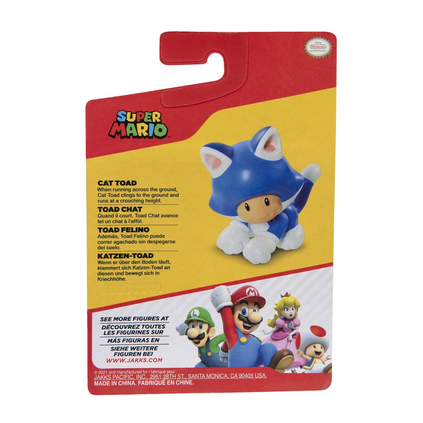 Nintendo Super Mario personaggi articolati 6 cm - Cat Toad