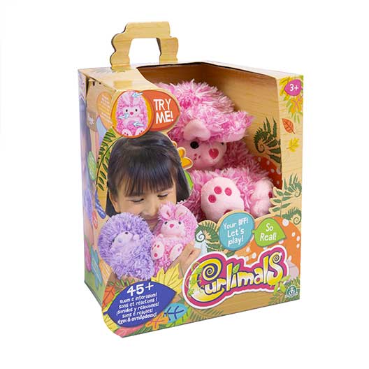 Curlimals Coniglio Rosa