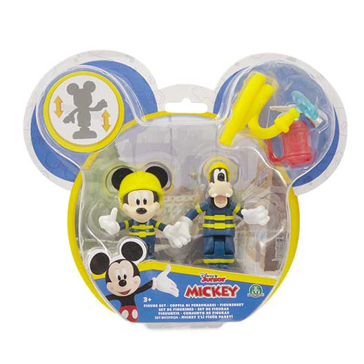 Mickey - Coppia Personaggi Pompieri