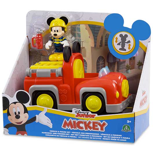 Mickey - Veicoli C/Personaggio Pompiere