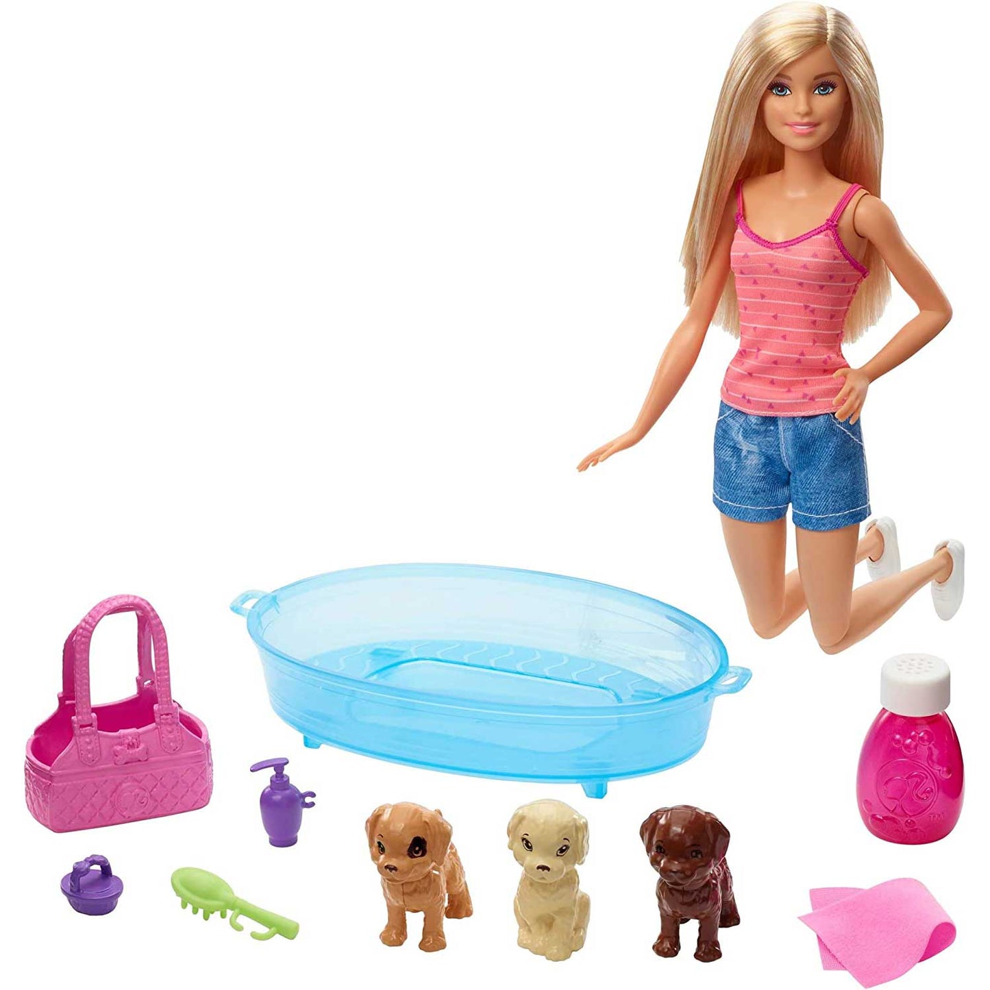 Barbie playset con 3 cuccioli