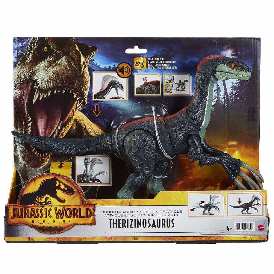 Jurassic World Dominion - Therizinosauro attacco tagliente con attacchi e suoni