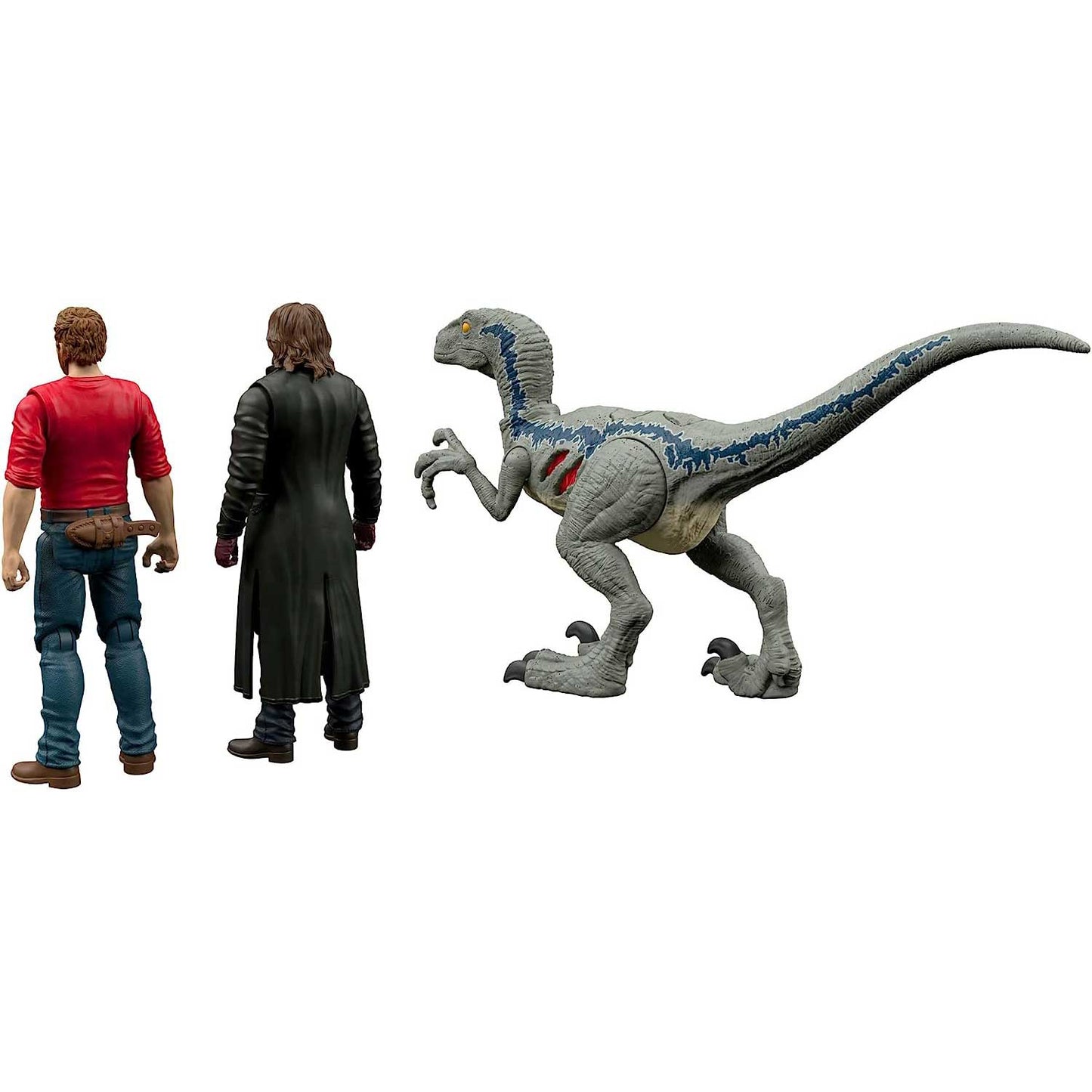 Jurassic World Dominion Extreme Damage - Pack Owen e Velociraptor Blu