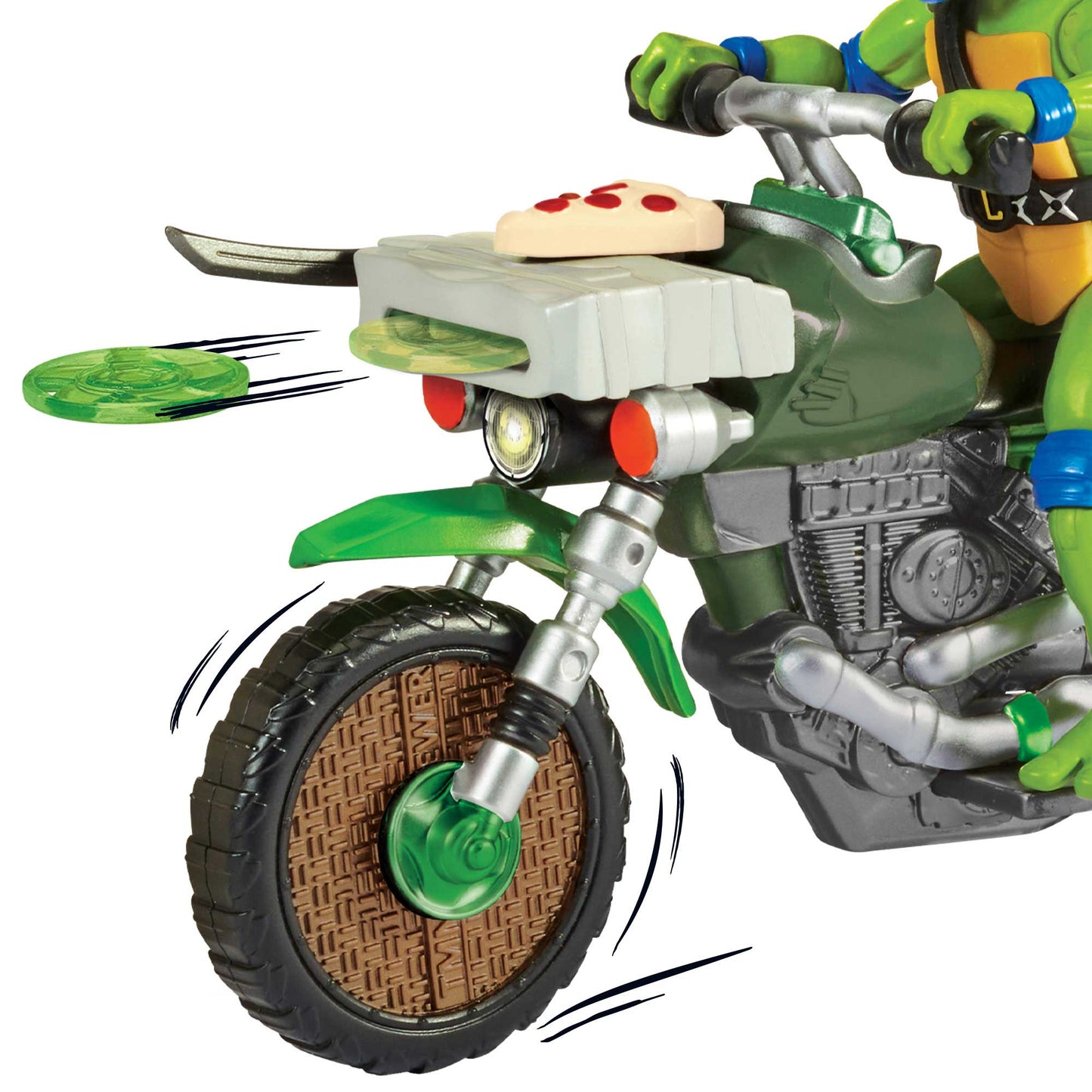 Turtles Veicoli Con Personaggio Drive 'N Kick Cycle Leonardo