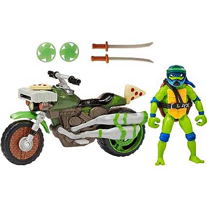 Turtles Veicoli Con Personaggio Drive 'N Kick Cycle Leonardo