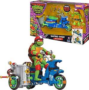 Turtles Sidecar con Raffaello + 1 Personaggio (2 pezzi)