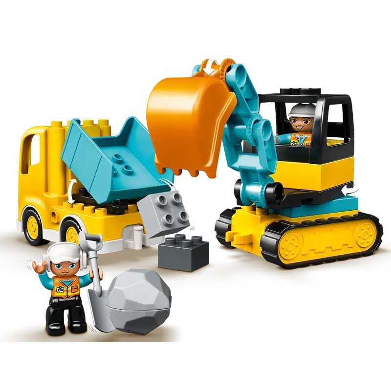 Lego Duplo Camion E Scavatrice Cingolata