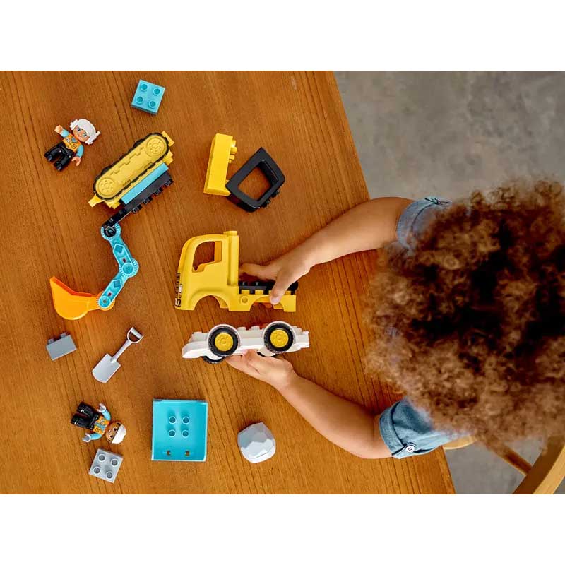 Lego Duplo Camion E Scavatrice Cingolata