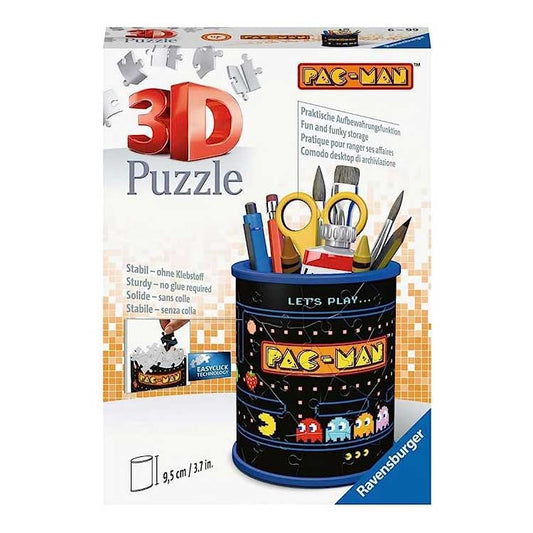 Puzzle 3D Portapenne Pacman