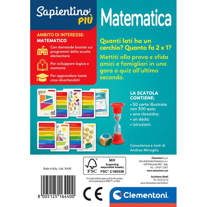 Sapientino Piu - Carte Matematica