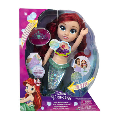 Disney Princess bambola 38 cm Ariel Glitter e Luci