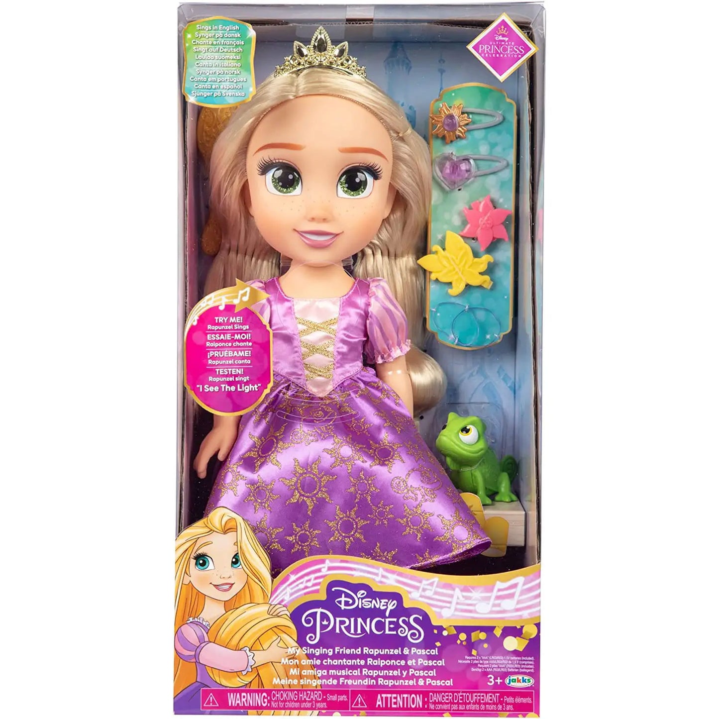 Disney Princess bambola 38cm La mia amica Rapunzel cantante