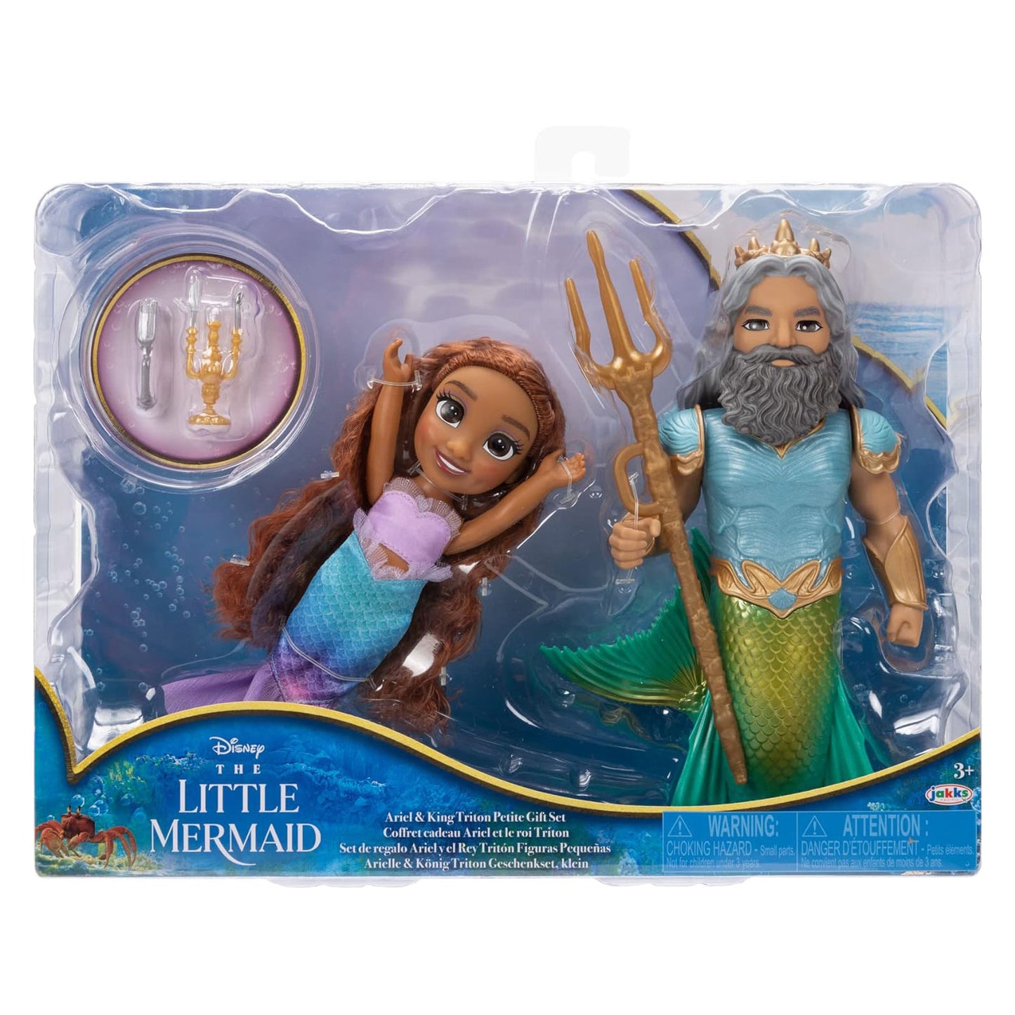 La Sirenetta Movie bambole Petite 15 cm Ariel e Tritone set