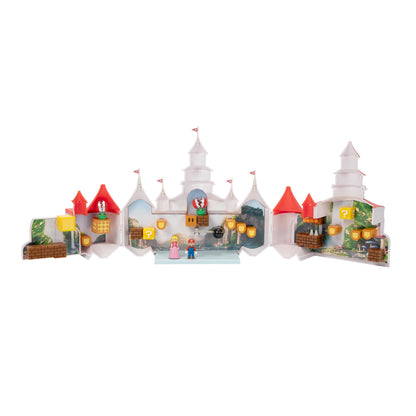 Super Mario Movie Deluxe playset castello di Peach con personaggi 4 cm