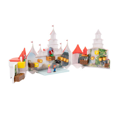 Super Mario Movie Deluxe playset castello di Peach con personaggi 4 cm