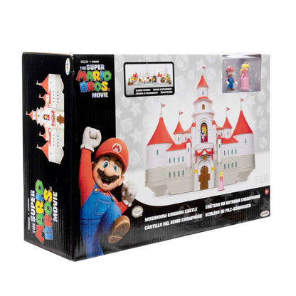 Super Mario Movie Deluxe playset castello di Peach con personaggi 4 cm