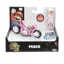 Super Mario Movie personaggi 6 cm con Kart - Peach