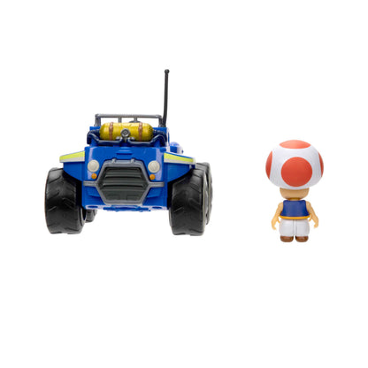 Super Mario Movie personaggi 6 cm con Kart - Toad