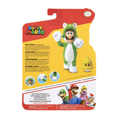 Nintendo Super Mario personaggi articolati 10 cm - Cat Luigi