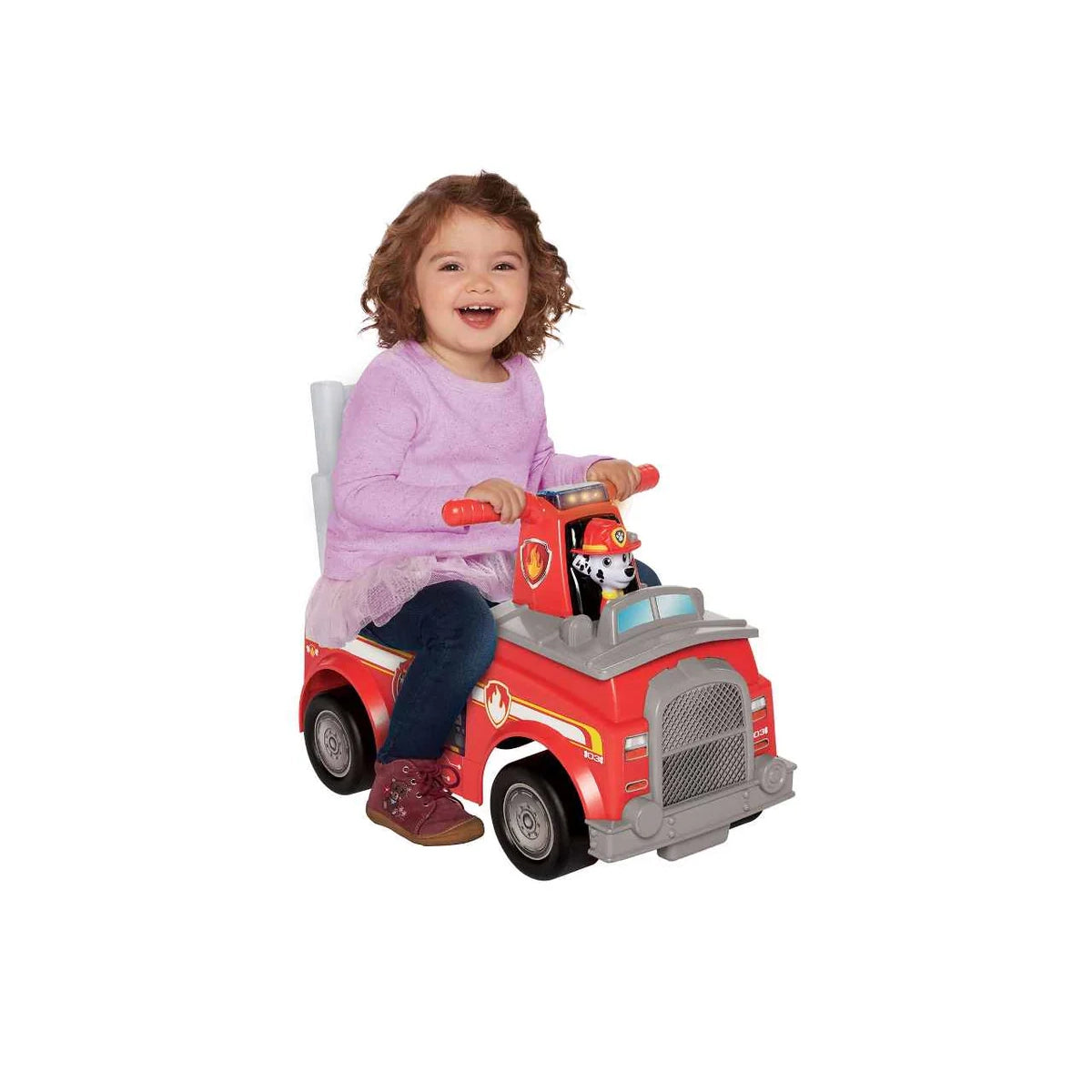 PAW PATROL Cavalcabile Marshall Camion dei Pompieri