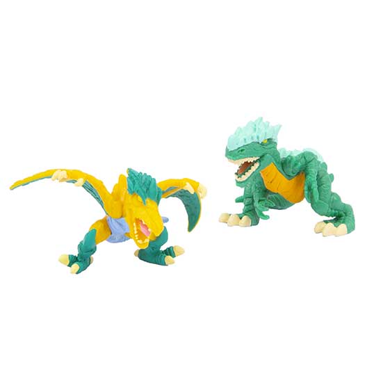 Dinofroz Blister 2 Mini Personaggi T-Rex + Pterodactyl