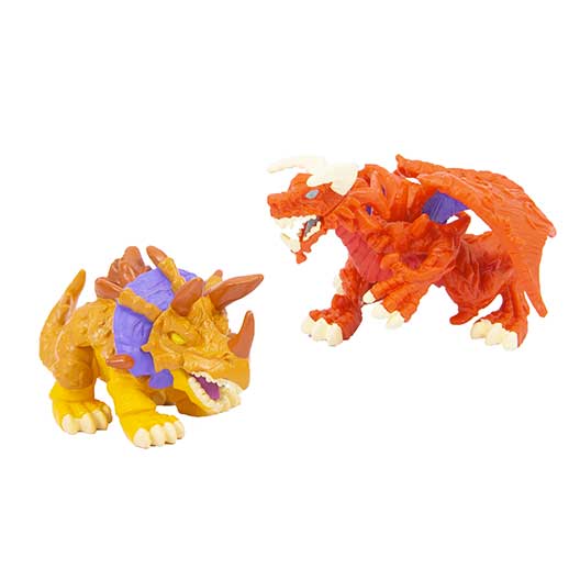 Dinofroz Blister 2 Mini Personaggi Triceratops + Neceron